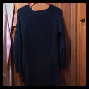 Dark green side zip sweater